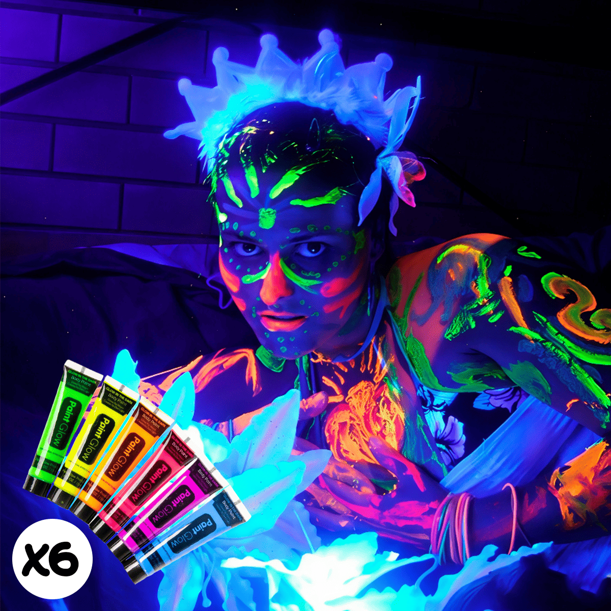 Miniatura 4 de Pintura Neón X6 Tubos KL1027-11